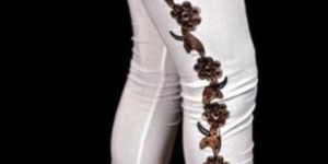 Rayon Embroidered Leggings