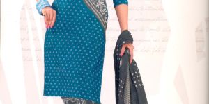 Designer Cotton Suit Dupatta Salwar Kameez Dress Materials