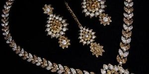 Stone Studded Long Necklace Set