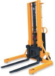 Semi Electric Stacker with Wide Leg