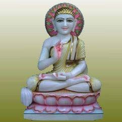 Marble Gautam Swami Statue