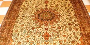 Handmade Hand Knotted Silk On Silk