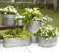 Metal Flower Planter