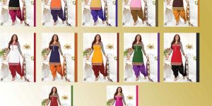 Cotton Patiala Dress Material