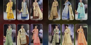 Designer Semi Stitched Cotton Salwar Suit with Cotton Dupatta(Naisha)