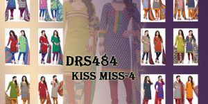 Kiss Miss-4 Chanderi Cotton Dress Material