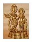 Brass Radha Krishna Statue
