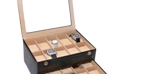 Essart PU Leather watch box 10020-Black