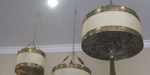 Moorish Brass Hanging Lamps