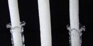 Candle Stand - Clear Glass