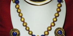 Terracotta Gold Neclace Set