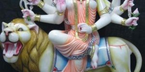 Marble Durga Statues