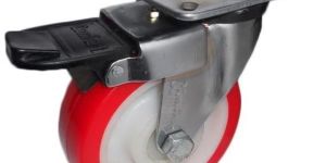 Medium Duty PU Brake Caster Wheel