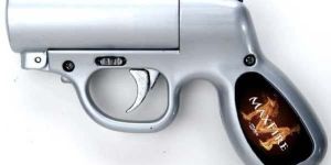 Silver Pepper Spray Gun