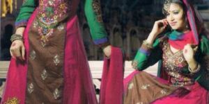 Unstitched Embroidered Dress Material - 1