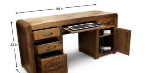 Wood Computer Table