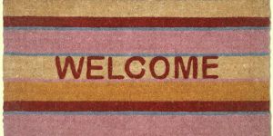 Bleach Coir Handllom Printed Mats