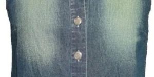 Denim Jacket with Sand Wash