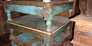 Traditional Wooden Bajot Table