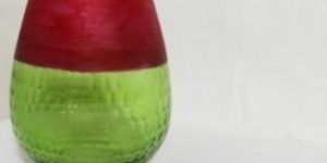 GIN 1004 Double Colored Glass Flower Vase