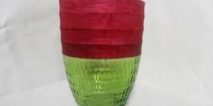 GIN 1006 Double Colored Glass Flower Vase