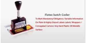 Hand Operated Batch Coder