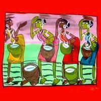 Fabric Tribal Paintings