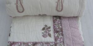Block Print Hand Made Printed Cotton Quilts