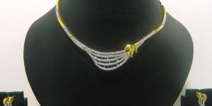 American Diamond Necklace Set