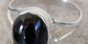 2.7 GM Black Onyx Gem Stone 925 Sterling Original Silver Ring