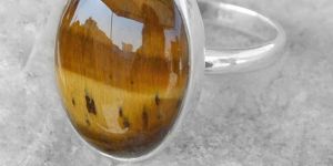 4.6 Gm Tiger Eye Gemstone 925 Sterling Silver Ring