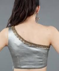 One Shoulder Saree Blouse