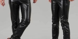 Mens Leather Trousers