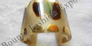 Resin Brass Cuff Bracelets