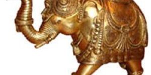Brass Elephant Statue