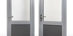 Aluminum Bathroom Door