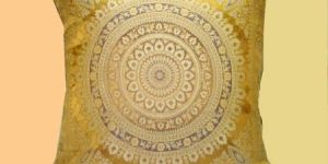 Polyester Resham Cushion Covers