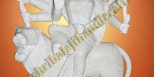 Durga Marble Statue