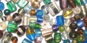 Silver Foil Mixed Small Size Bead