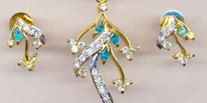 Cubic Zirconia Pendant Set-01