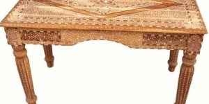 Bone Inlay Study Table