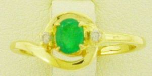 Diamond Emerald Gold Rings Dgr-02