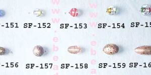 Silver Foil Beads-sf- 151 - 160