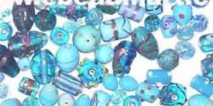 Turquoise Lampwork Mix Beads-mb-28