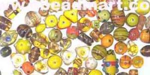 Yellow Lampwork Mix Beads-mb-31