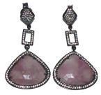 Multi Sapphire Earring with Cubic Zirconia