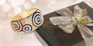 Designer Gold Plated CZ Studded Rings