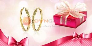 Gold Plated Bangle Earrings