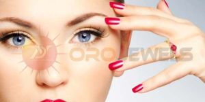 Gold Plated Ruby with CZ Studded Fashion Rings