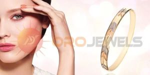 Three Tone Plated Designer Bangles